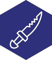 Pirate Knife Vector Icon Design