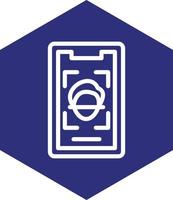 Mobile Face Scan Vector Icon Design