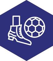 Soccer Free Kick Vector Icon Design