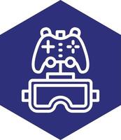 Vr Gaming Vector Icon Design