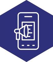 Mobile Marketing Vector Icon Design