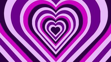 Retro groovy playful heart wallpaper background animated vertical video