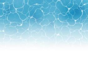 Vector Seamless Rippled Swimming Pool Abstract Background Illustration. Horizontally Repeatable.