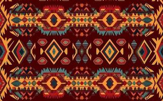 Ethnic abstract ikat pattern. Seamless pattern in tribal, folk embroidery, Mexican style. Aztec geometric art ornament print.Design for carpet, wallpaper, clothing, wrapping, fabric, cover, textile vector