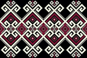 Ethnic geometric pattern. Aztec tribal geometric shape seamless pattern. Traditional ethnic pattern use for carpet, rug, textile border, wallpaper, cushion or other home decoration elements. vector