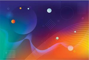 Abstract colorful modern shapes background vector