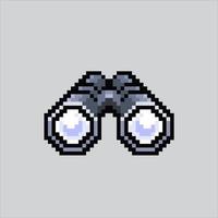 Pixel art illustration Binocular. Pixelated Binocular. Binocular animal pixelated for the pixel art game and icon for website and video game. old school retro. vector