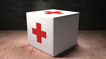 first aid box AI Generated photo