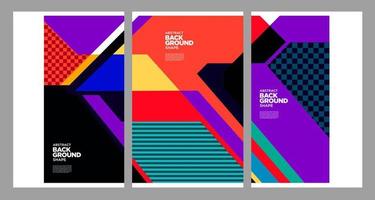 Vector colorful geometric abstract background for summer banner