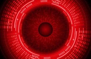 Modern Cybersecurity Eye on Technology Background vector