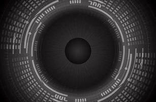 Modern Cybersecurity Eye on Technology Background vector