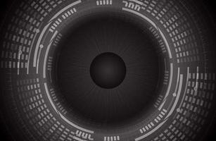 Modern Cybersecurity Eye on Technology Background vector