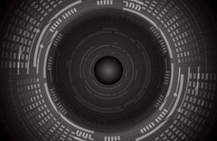 Modern Cybersecurity Eye on Technology Background vector