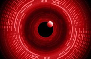 Modern Cybersecurity Eye on Technology Background vector