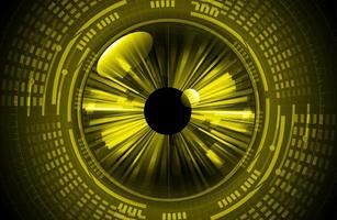 Modern Cybersecurity Eye on Technology Background vector