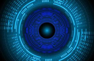 Modern Cybersecurity Eye on Technology Background vector