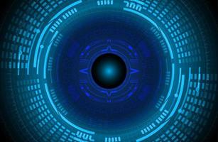 Modern Cybersecurity Eye on Technology Background vector