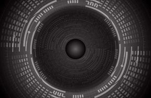 Modern Cybersecurity Eye on Technology Background vector