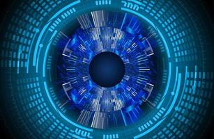 Modern Cybersecurity Eye on Technology Background vector
