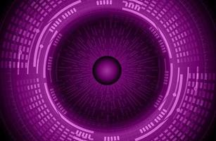 Modern Cybersecurity Eye on Technology Background vector