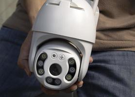 front view of white ip camera photo