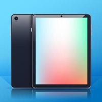 Black Tablet Mockup Template vector