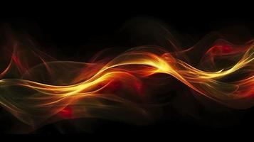 Abstract background with bright glowing fire lines, generate ai photo