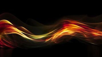 Abstract background with bright glowing fire lines, generate ai photo