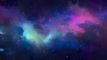 galaxy space wallpaper, in the style of dark violet and light violet, realistic usage of light and color, richly colored skies, realistic textures, generat ai photo