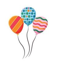 Colorful Balloons. Celebration Party Decorations vector illustration
