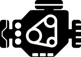 Car engine icon vector. Vector illustration of engine motor. Single icon of engine for design regarding vehicle, technology, transportation, science and speed