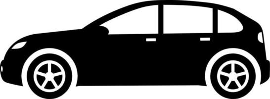 Hatchback car icon vector. Vector illustration of hatchback car. Vehicle icon of car for design regarding transportation, automotive and automobile. Silhouette of transportation