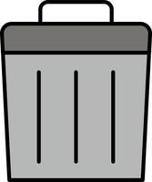 garbage can Illustration Vector