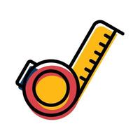 measure tool equipment construction icon vector illustration