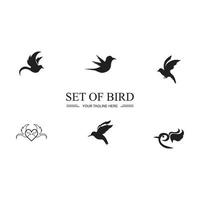 Bird logo images illustration design vector