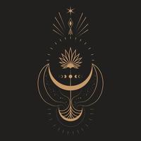 Celestial Magic Mystical and Esoteric Illustration vector