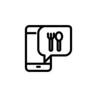 fast food ready food icon, delivery, and ordering icon vector