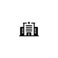 hospital building icon vector