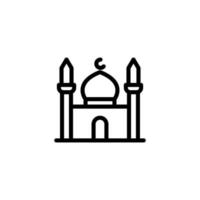 sign symbol mosque icon vector