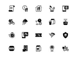 set icon service resto. vector icon