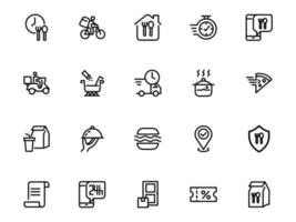 set icon service resto. vector icon