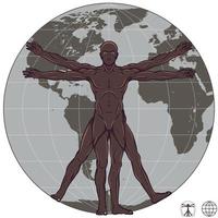 Vitruvian Man Vector Design