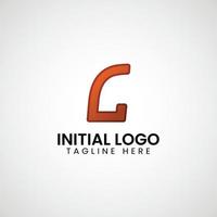 logo de C inicial degradado vistoso icono diseño vector