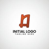 Logo of A initial gradient colorful icon design vector