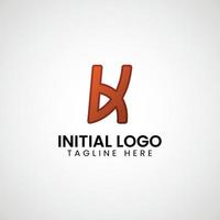 logo de k inicial degradado vistoso icono diseño vector