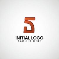 Logo of S initial gradient colorful icon design vector