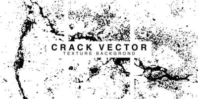 set crack texture design background illustration. set bundle abstract grunge texture background vector design.