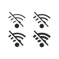 wifi off signal icon vector design illustration