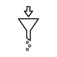 filter icon vector design illustration