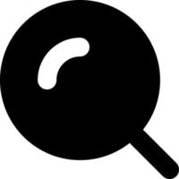 Magnifying glass black glyph ui icon. Enlarging screen. Search tool. Zoom in. User interface design. Silhouette symbol on white space. Solid pictogram for web, mobile. Isolated vector illustration